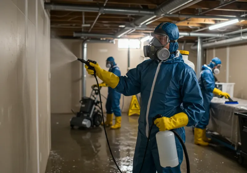 Basement Sanitization and Antimicrobial Treatment process in Lafayette County, FL